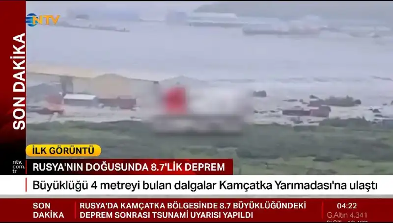 Kamçatka Kıyılarında Tsunami Tehlikesi: İlk Dalgalar Geldi