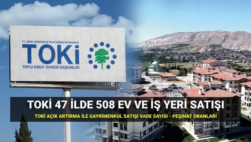 TOKİ'den 508 Konut ve İş Yeri Satışı: Ayrıntılar ve Açık Artırma Tarihleri!