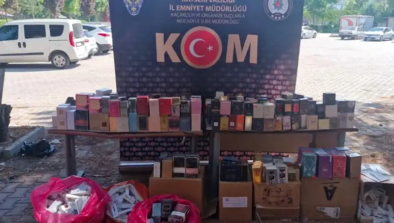 Kayseri’de Dev Kaçak Parfüm Operasyonu: İki Gözaltı ve İlgili Detaylar