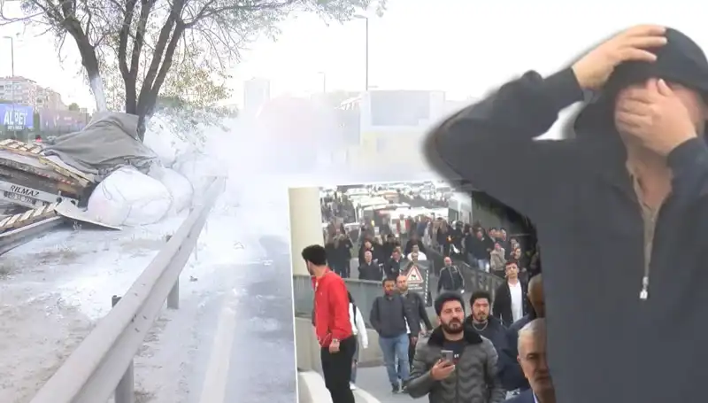 D-100'de Alçı Yüklü TIR'ın Kazası, Trafiği Felç Etti