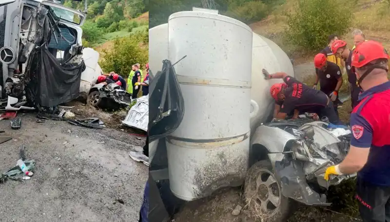 Beton Mikseri Otomobilin Üzerine Devrildi: Acı Kaza Sonrası Biran Önce Önlemler Alınmalı!