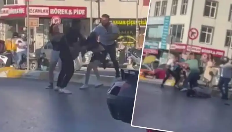 Esenyurt’ta Motosikletli İki Kız Arkadaşa Şok Eden Şiddet Olayı!